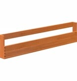 VidaXL Schoenenrekken 2 st 110x8,5x23,5 cm massief grenenhout wasbruin