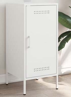 VidaXL Dressoir 36x39x79 cm staal wit