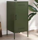 VidaXL Dressoir 36x39x79 cm staal olijfgroen