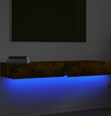 VidaXL Tv-meubels 2 st met LED 60x35x15,5 cm gerookt eikenkleur