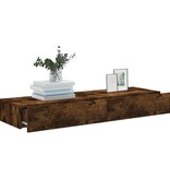 VidaXL Tv-meubels 2 st met LED 60x35x15,5 cm gerookt eikenkleur