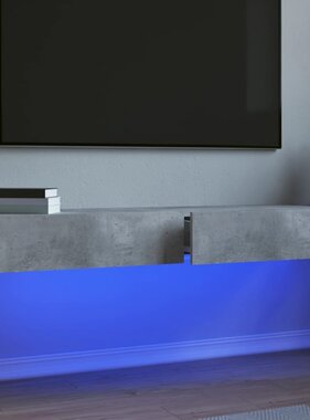 VidaXL Tv-meubels met LED-verlichting 2 st 60x35x15,5 cm betongrijs