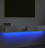 VidaXL Tv-meubels met LED-verlichting 2 st 60x35x15,5 cm betongrijs