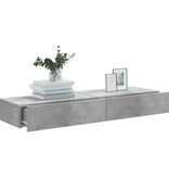 VidaXL Tv-meubels met LED-verlichting 2 st 60x35x15,5 cm betongrijs