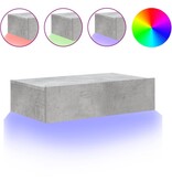 VidaXL Tv-meubel met LED-verlichting 60x35x15,5 cm betongrijs
