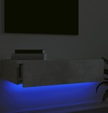 VidaXL Tv-meubel met LED-verlichting 60x35x15,5 cm betongrijs