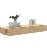 VidaXL Tv-meubelen 2 st met LED-verlichting 60x35x15,5 cm sonoma eiken