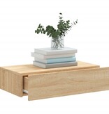 VidaXL Tv-meubel met LED-verlichting 60x35x15,5 cm sonoma eikenkleurig