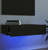 VidaXL Tv-meubel met LED-verlichting 60x35x15,5 cm zwart