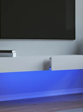 VidaXL Tv-meubelen 2 st met LED-verlichting 60x35x15,5 cm wit