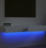 VidaXL Tv-meubelen 2 st met LED-verlichting 60x35x15,5 cm wit