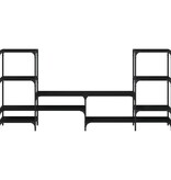 VidaXL Tv-meubel 206,5x28,5x95 cm bewerkt hout zwart