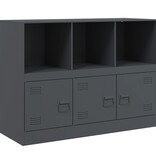 VidaXL Dressoir 99x39x73 cm staal antracietkleurig