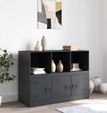 VidaXL Dressoir 99x39x73 cm staal antracietkleurig