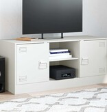 VidaXL Tv-meubel 99x39x44 cm staal wit