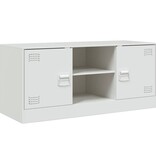 VidaXL Tv-meubel 99x39x44 cm staal wit