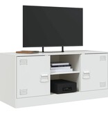 VidaXL Tv-meubel 99x39x44 cm staal wit