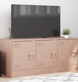 VidaXL Tv-meubel 99x39x44 cm staal roze