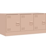 VidaXL Tv-meubel 99x39x44 cm staal roze