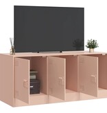 VidaXL Tv-meubel 99x39x44 cm staal roze