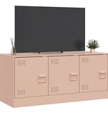 VidaXL Tv-meubel 99x39x44 cm staal roze