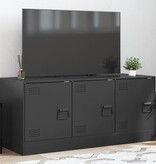 VidaXL Tv-meubel 99x39x44 cm staal zwart