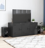 VidaXL Tv-meubel 99x39x44 cm staal zwart