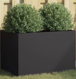 VidaXL Plantenbak 62x40x39 cm staal zwart