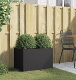 VidaXL Plantenbak 62x40x39 cm staal zwart