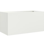 VidaXL Plantenbak 62x30x29 cm staal wit