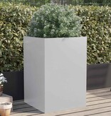 VidaXL Plantenbak 52x48x75 cm gegalvaniseerd staal zilverkleurig