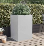 VidaXL Plantenbak 52x48x75 cm gegalvaniseerd staal zilverkleurig