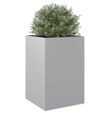 VidaXL Plantenbak 52x48x75 cm gegalvaniseerd staal zilverkleurig