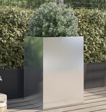 VidaXL Plantenbak 52x48x75 cm roestvrij staal zilverkleurig