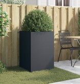 VidaXL Plantenbak 52x48x75 cm staal antracietkleurig