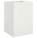 VidaXL Plantenbak 52x48x75 cm staal wit
