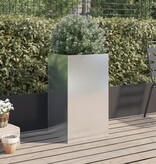 VidaXL Plantenbak 42x38x75 cm roestvrij staal zilverkleurig