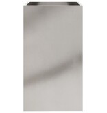 VidaXL Plantenbak 42x38x75 cm roestvrij staal zilverkleurig