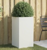 VidaXL Plantenbak 42x38x75 cm staal wit