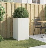 VidaXL Plantenbak 42x38x75 cm staal wit