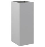 VidaXL Plantenbak 32x29x75 cm gegalvaniseerd staal zilverkleurig