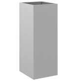 VidaXL Plantenbak 32x29x75 cm gegalvaniseerd staal zilverkleurig