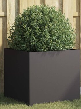 VidaXL Plantenbak 49x47x46 cm staal zwart