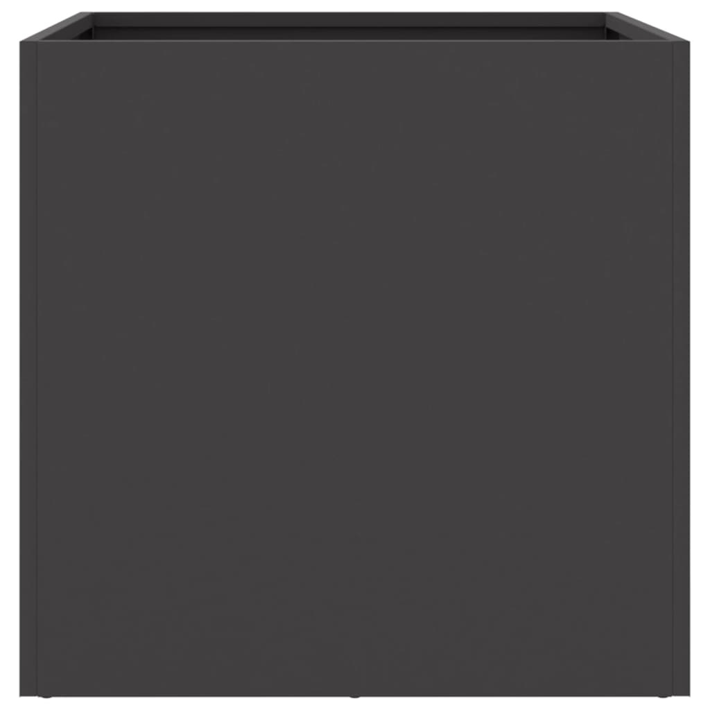 VidaXL Plantenbak 49x47x46 cm staal zwart