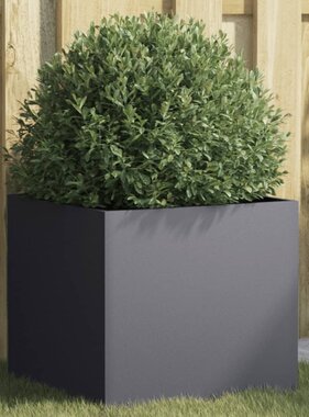 VidaXL Plantenbak 42x40x39 cm staal antracietkleurig