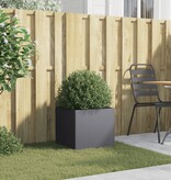 VidaXL Plantenbak 42x40x39 cm staal antracietkleurig
