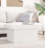 VidaXL Salontafel 80x55x40 cm bewerkt hout wit