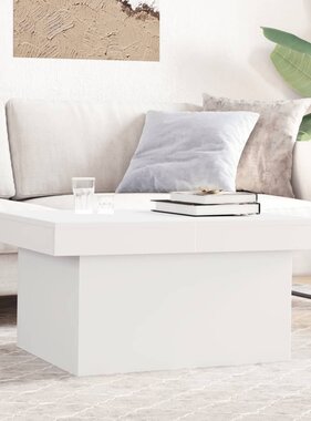 VidaXL Salontafel 80x55x40 cm bewerkt hout wit