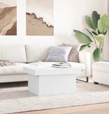 VidaXL Salontafel 80x55x40 cm bewerkt hout wit