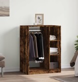 VidaXL Kledingkast 77x48x102 cm bewerkt hout gerookt eikenkleurig
